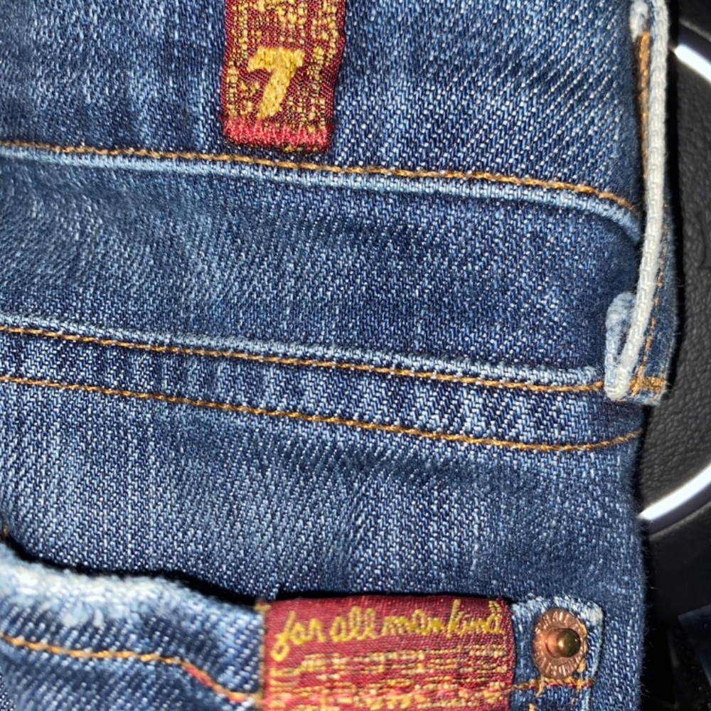 Seven For All Mankind Bootcut Jeans Size 27 Stretch Classic Denim Y2K premium - Picture 6 of 9